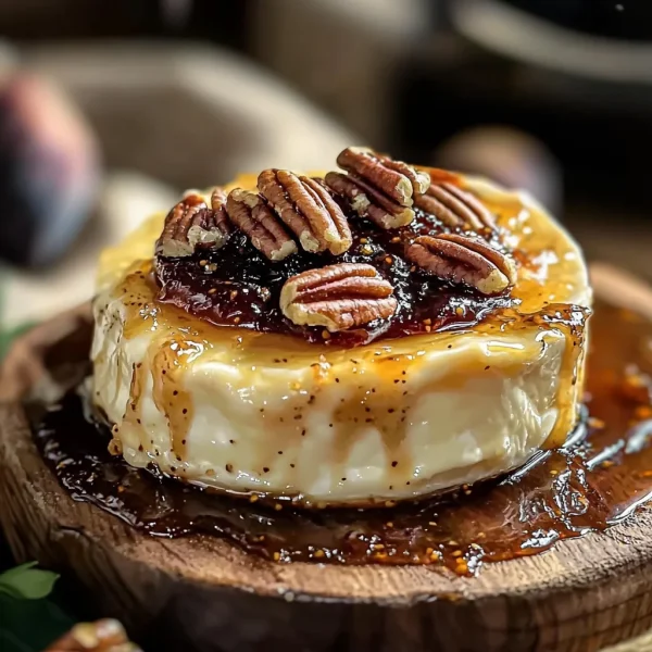 Baked Brie with Fig Jam and Pecans