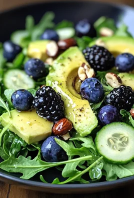 Blackberry, Avocado, and Arugula Salad