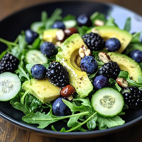 Blackberry, Avocado, and Arugula Salad
