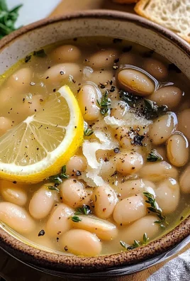Brothy White Beans with Parmesan & Lemon