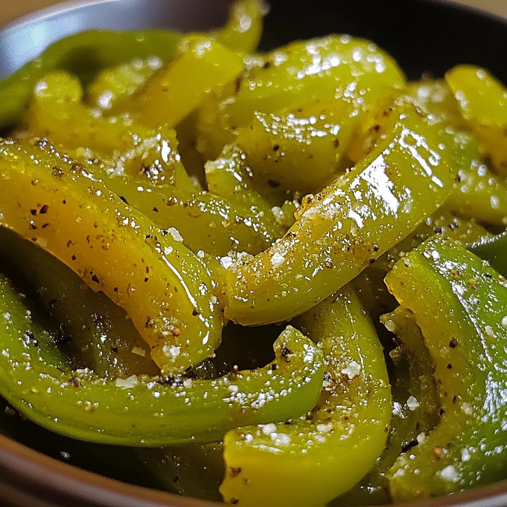 Caramelized green bell peppers image 3