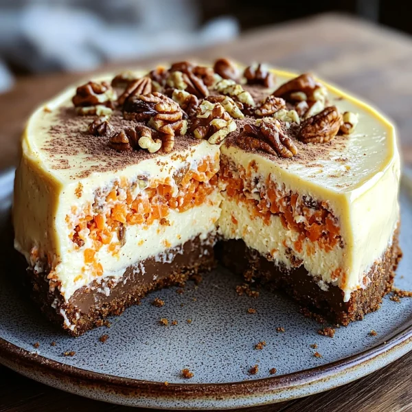 Carrot Cake Cheesecake Recipe – Easy Holiday Dessert