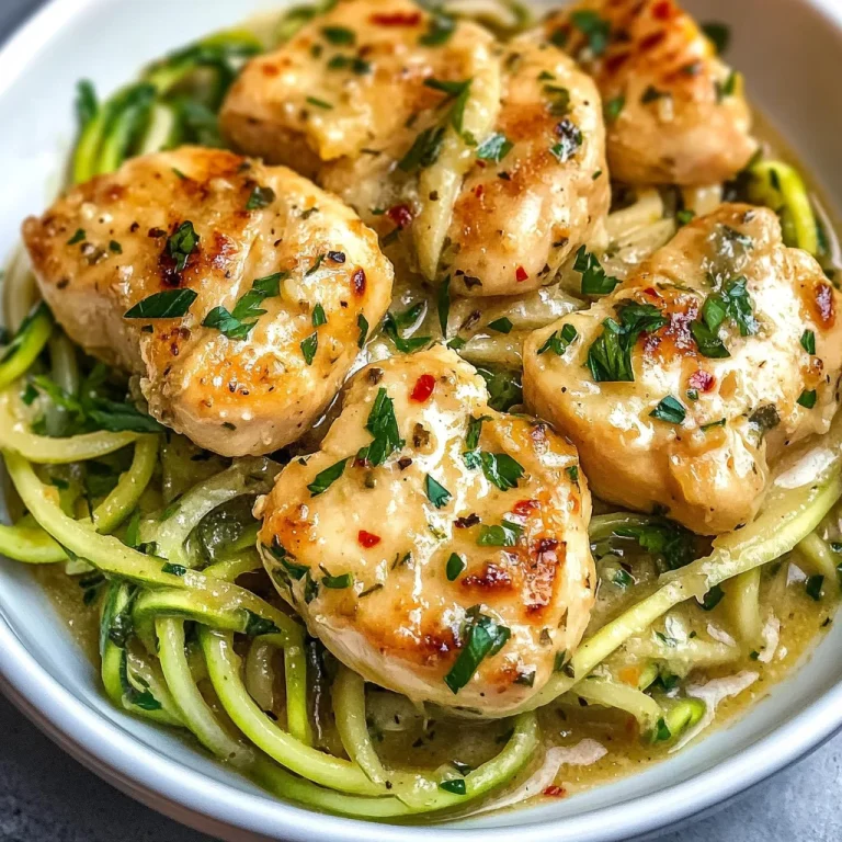 Chicken Scampi Zoodles