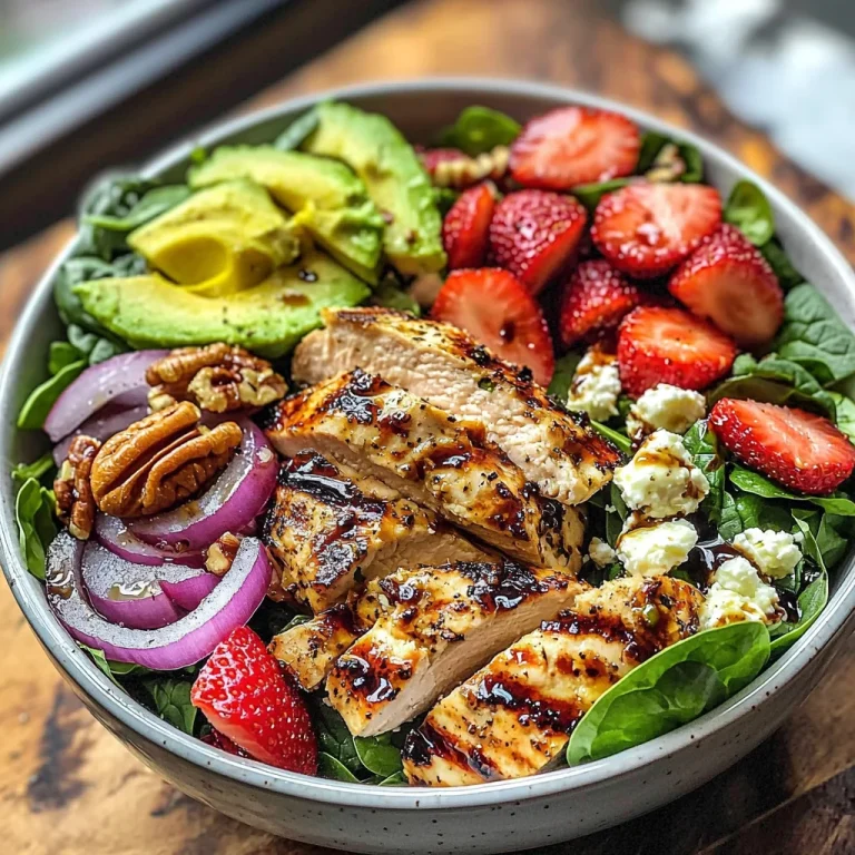 Chicken Strawberry Salad Bowls for Beautiful Clean Eats!