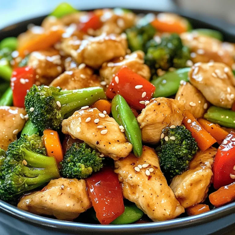 Chicken with Mixed Vegetable Stir Fry