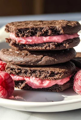 Chocolate Raspberry Sandwich Cookies