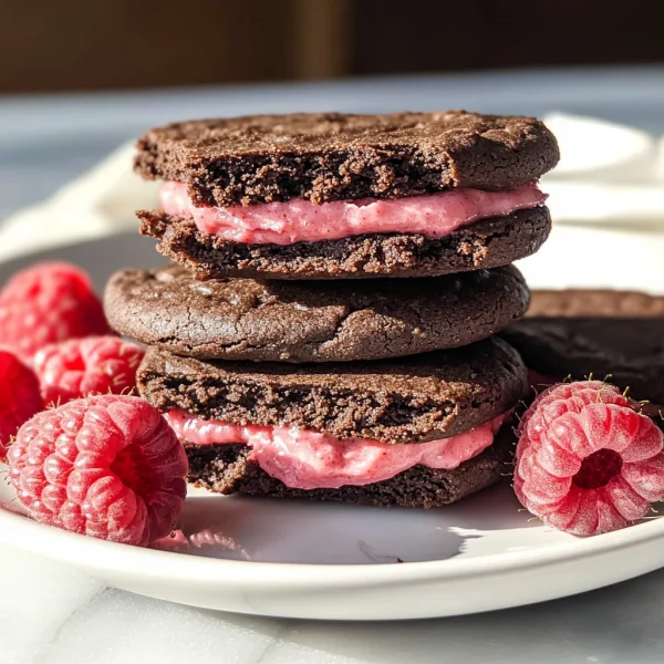 Chocolate Raspberry Sandwich Cookies