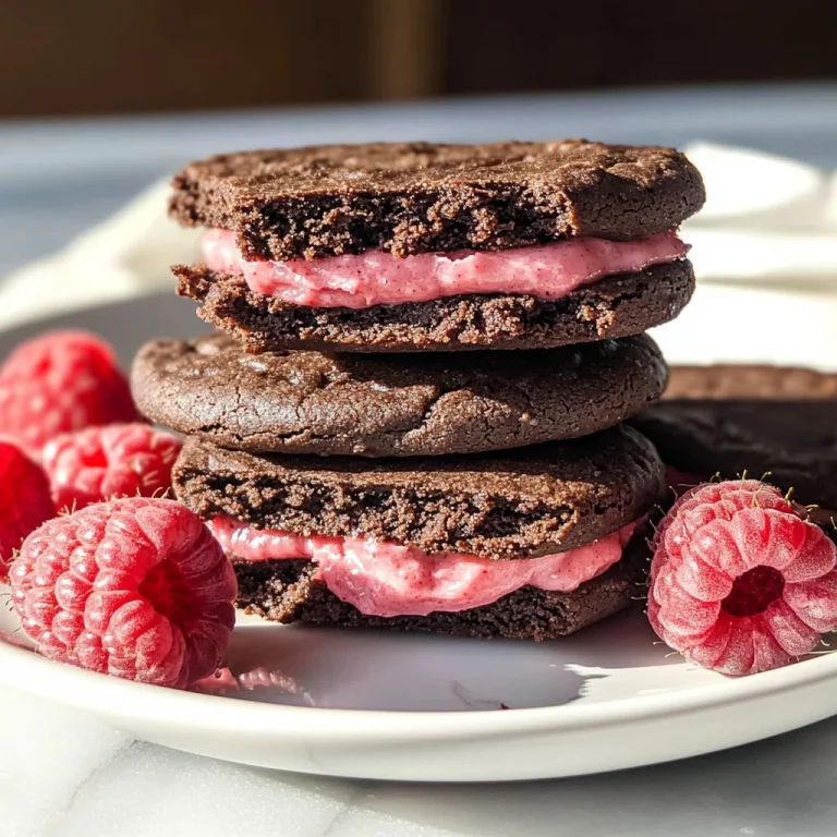 Chocolate Raspberry Sandwich Cookies