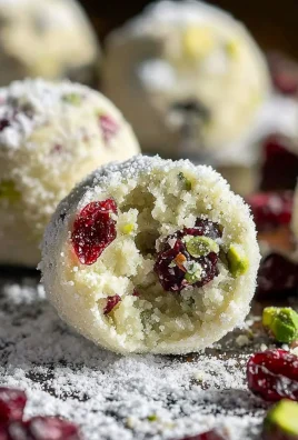 Cranberry Pistachio White Chocolate Truffles