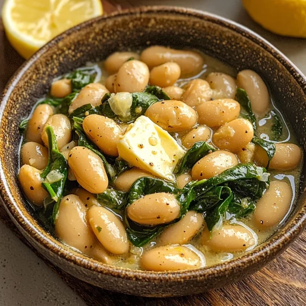Creamy Lemon Garlic Butter Beans