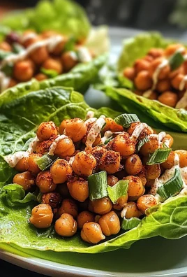 Crispy Chickpea Lettuce Wraps