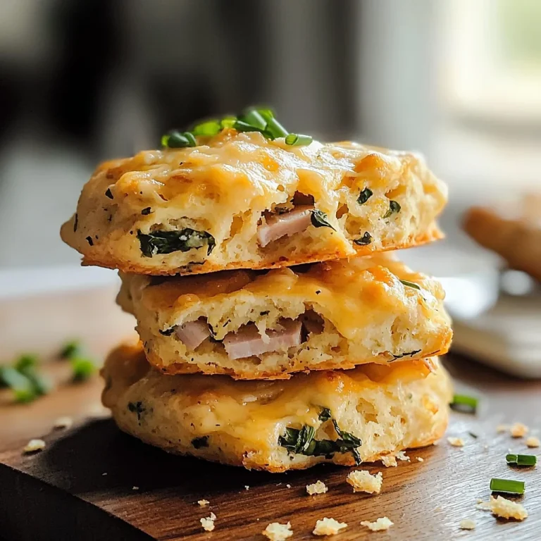 Delicious Breakfast Protein Biscuits with Spinach and Cheese
