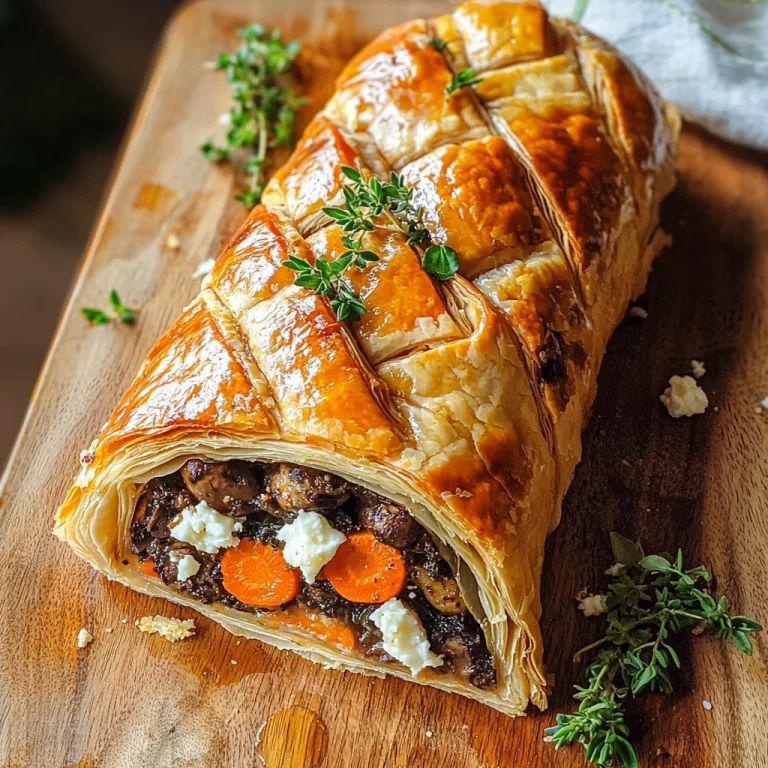 Easy Carrot Wellington With Pureed Mushroom Pâté