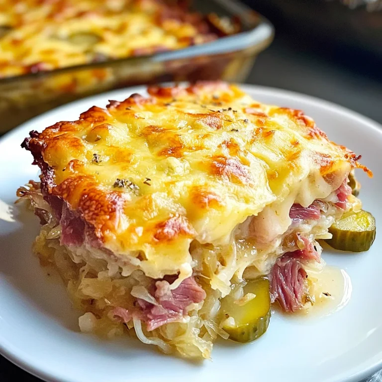 Easy Keto Reuben Casserole