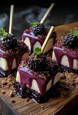 Forbidden Forest Blackberry Cheesecake Pops