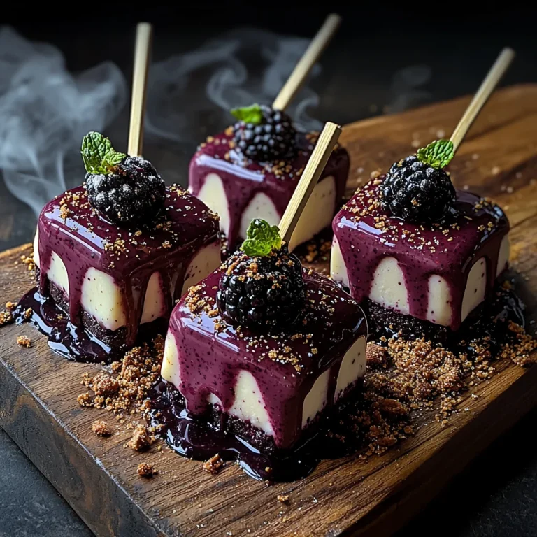 Forbidden Forest Blackberry Cheesecake Pops