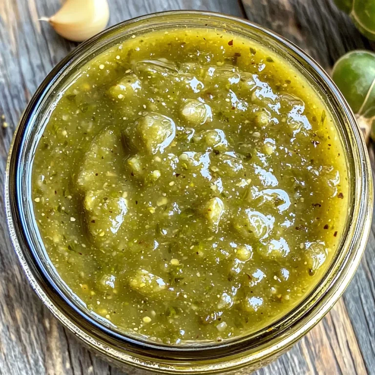 Green Enchilada Sauce Recipe
