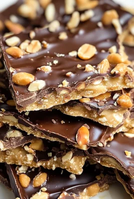 Healthier Peanut Butter Chocolate Cracker Bark