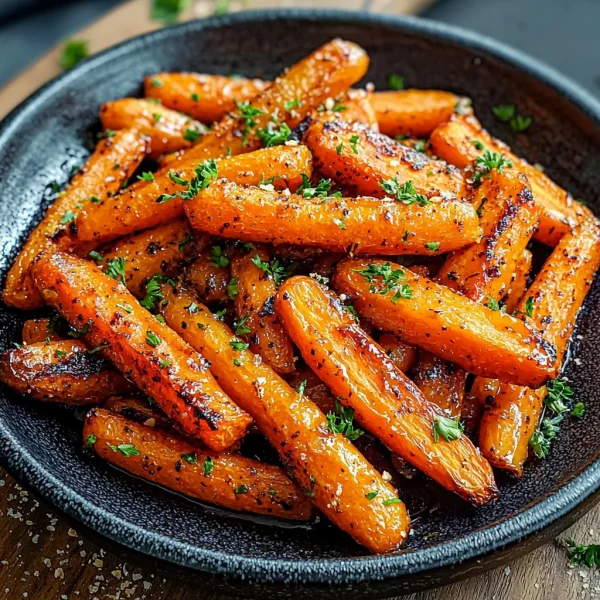 Honey Garlic Butter Roasted Carrots
