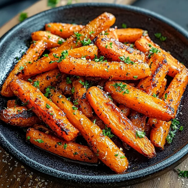 Honey Garlic Butter Roasted Carrots