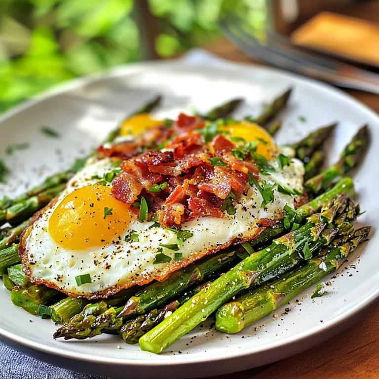 Keto Asparagus and Eggs With Warm Bacon Dressing