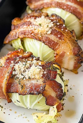 Keto Bacon-Wrapped Cabbage