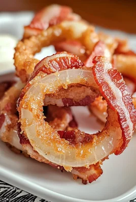 Keto Bacon Wrapped Onion Rings