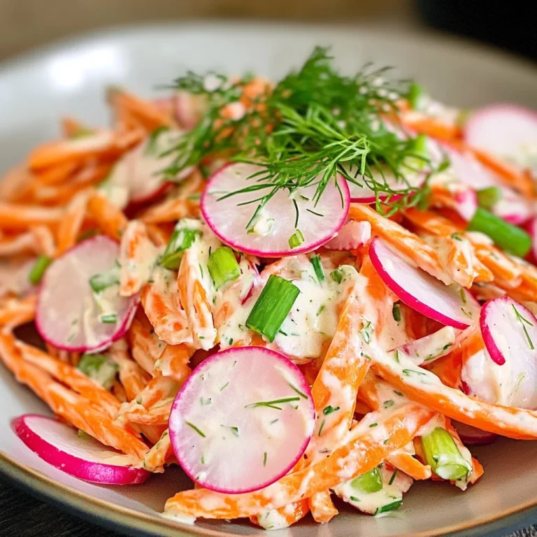 Keto Creamy Carrot and Radish Salad