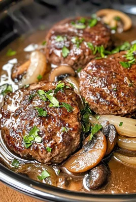 Keto Crockpot Salisbury Steak