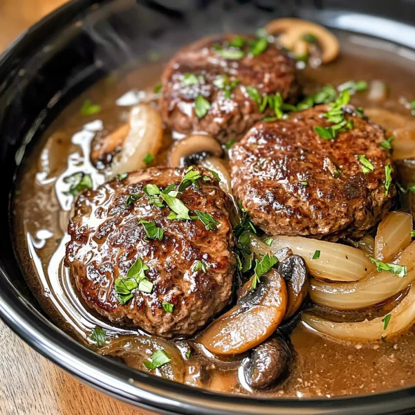Keto Crockpot Salisbury Steak