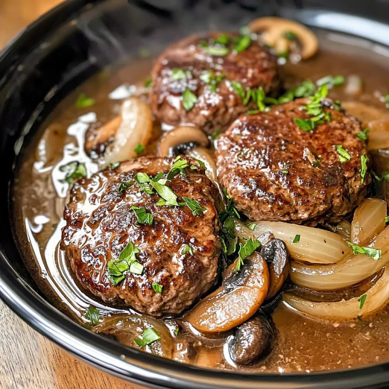 Keto Crockpot Salisbury Steak