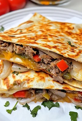 Keto Loaded Philly Cheesesteak Quesadillas