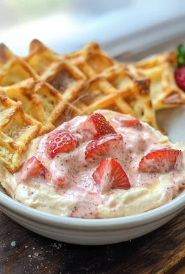 Keto Strawberry Shortcake Chaffle Chips and Dip