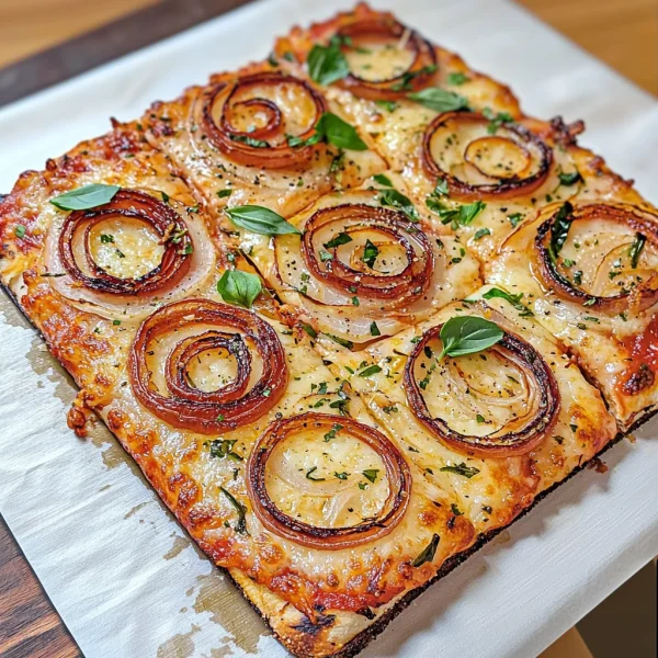 Keto Viral Onion Ring Pizza