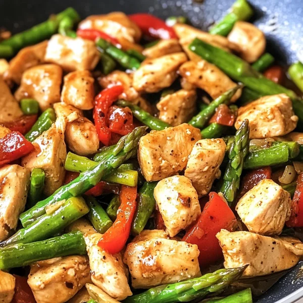 LOW CARB CHICKEN ASPARAGUS STIR FRY