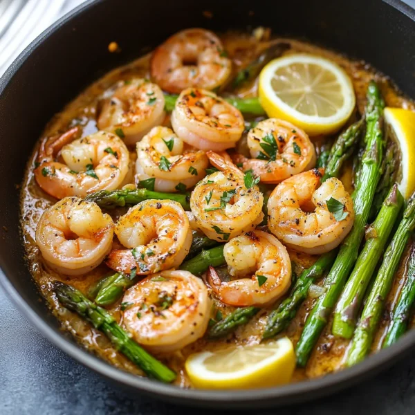 Lemon Garlic Shrimp and Asparagus (20-Minutes)