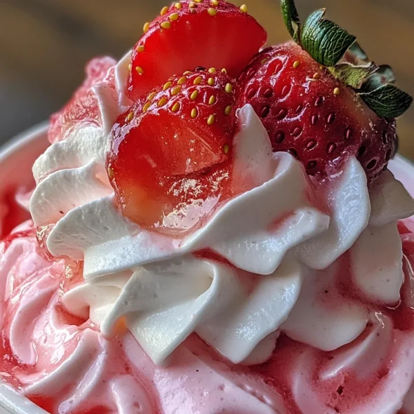 Low-Carb Strawberry Jello Fluff