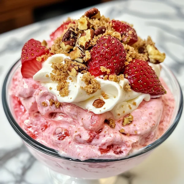 Low Carb Strawberry Cheesecake Fluff