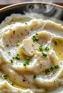 Mashed Cauliflower with Sour Cream (Low-Carb)