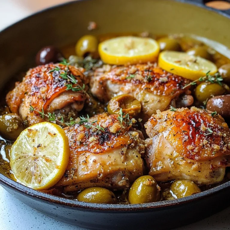 Mediterranean Chicken with Lemons and Olives