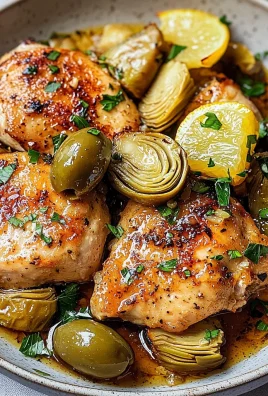 Mediterranean Lemon Chicken with Artichokes & Olives