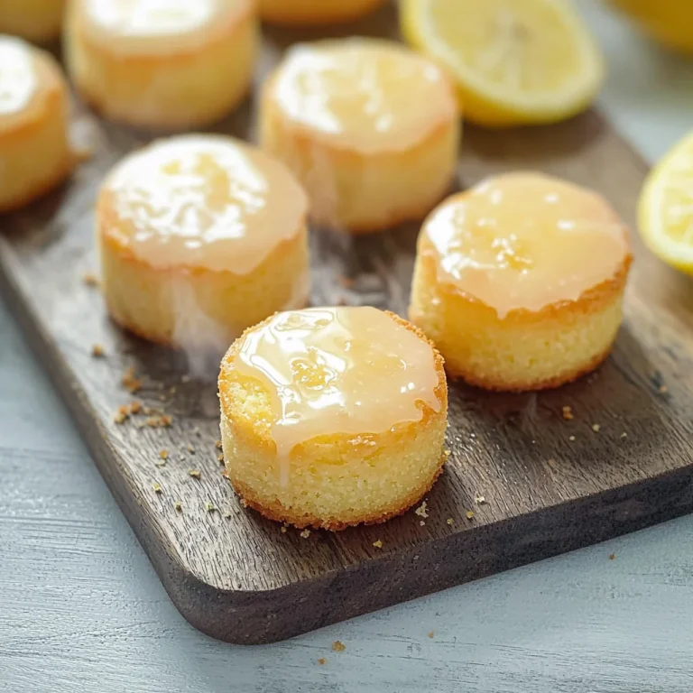 Mini Lemon Cakes with Lemon Glaze