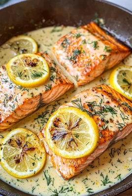 Pan-Seared Salmon in a Creamy Lemon Sauce