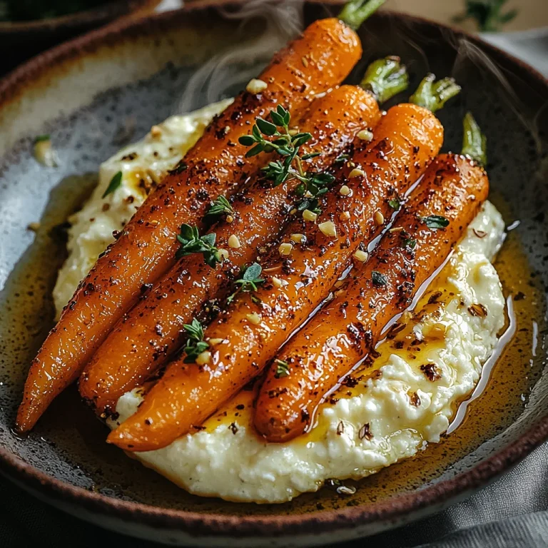 Roasted Carrots with Whipped Ricotta & Hot Honey