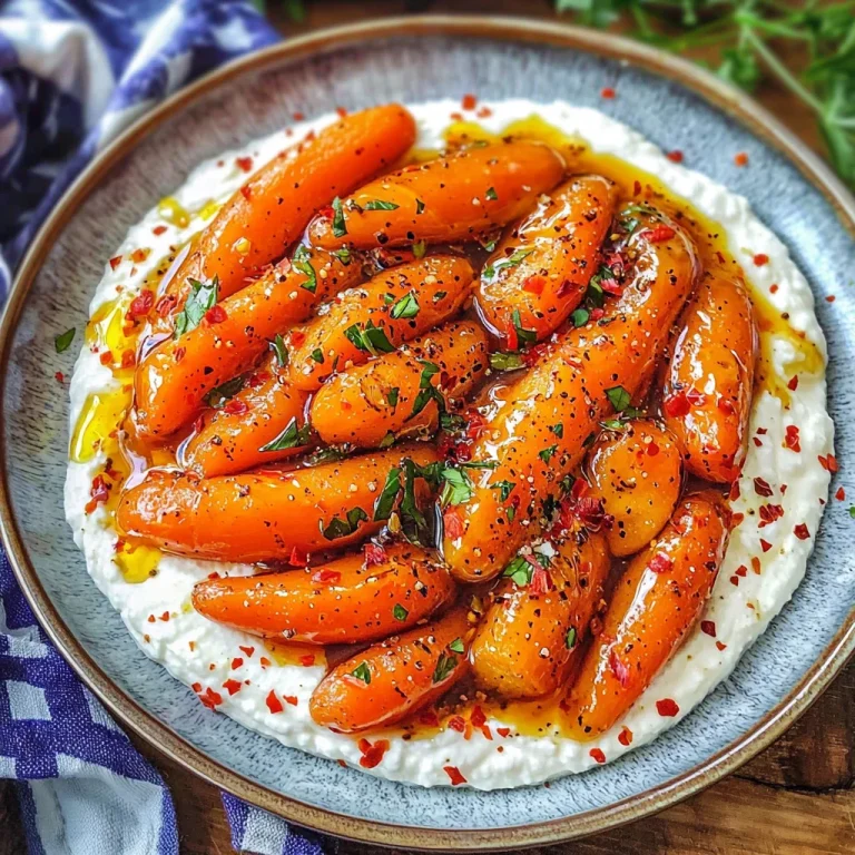 Roasted Carrots with Whipped Ricotta and Hot Honey