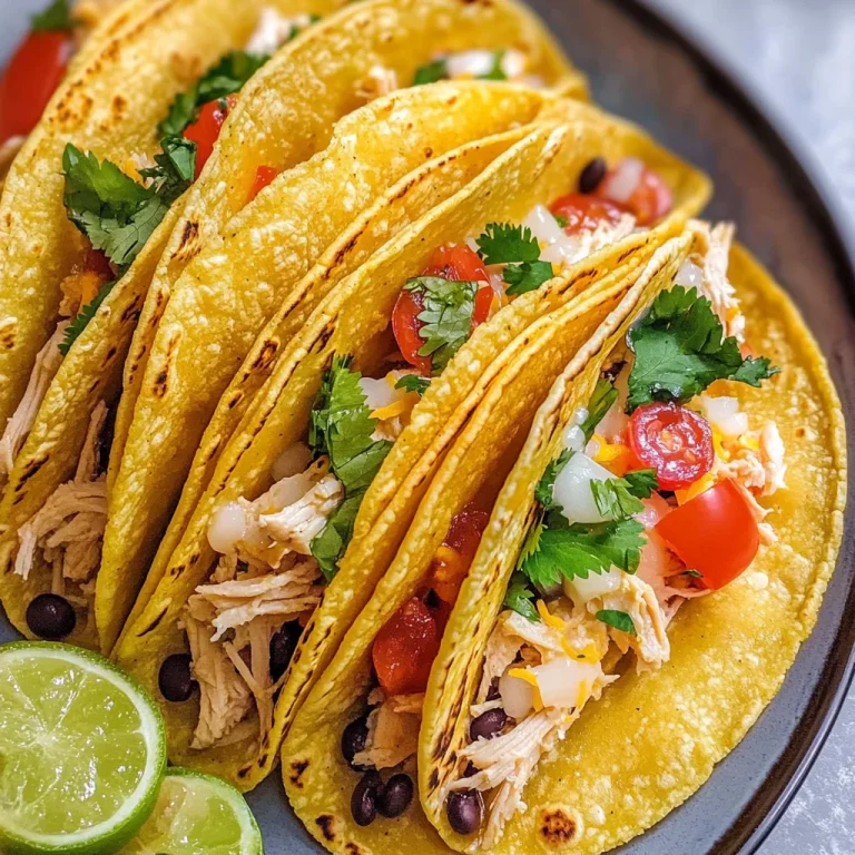 Shredded Chicken Tacos (Quick & Flavorful)