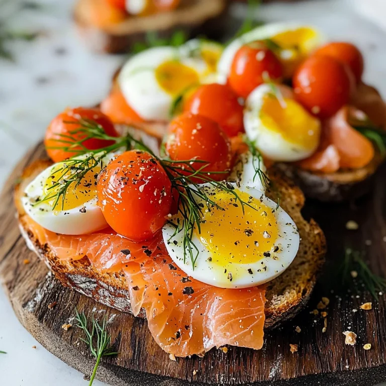 Smoked Salmon Niçoise Toast