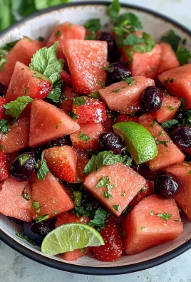 Strawberry Watermelon Salad with Honey-Lime Vinaigrette