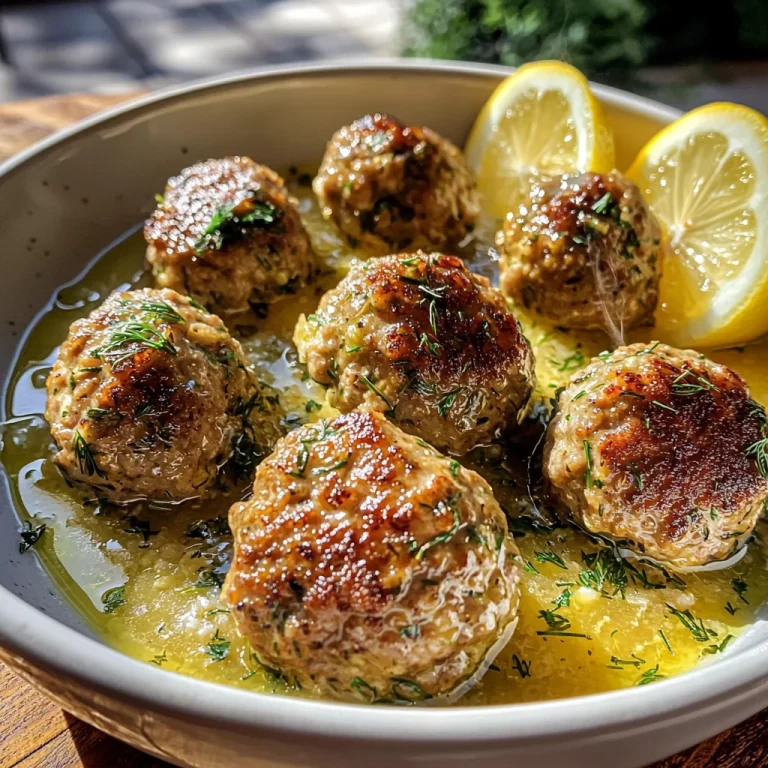 The Softest and Juiciest Greek Meatballs in Lemon Sauce
