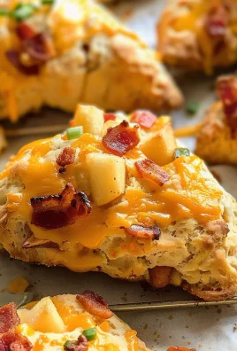 Air Fryer Apple Cheddar Bacon Scones